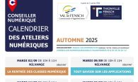 Planning et le calendrier des ateliers numériques !
